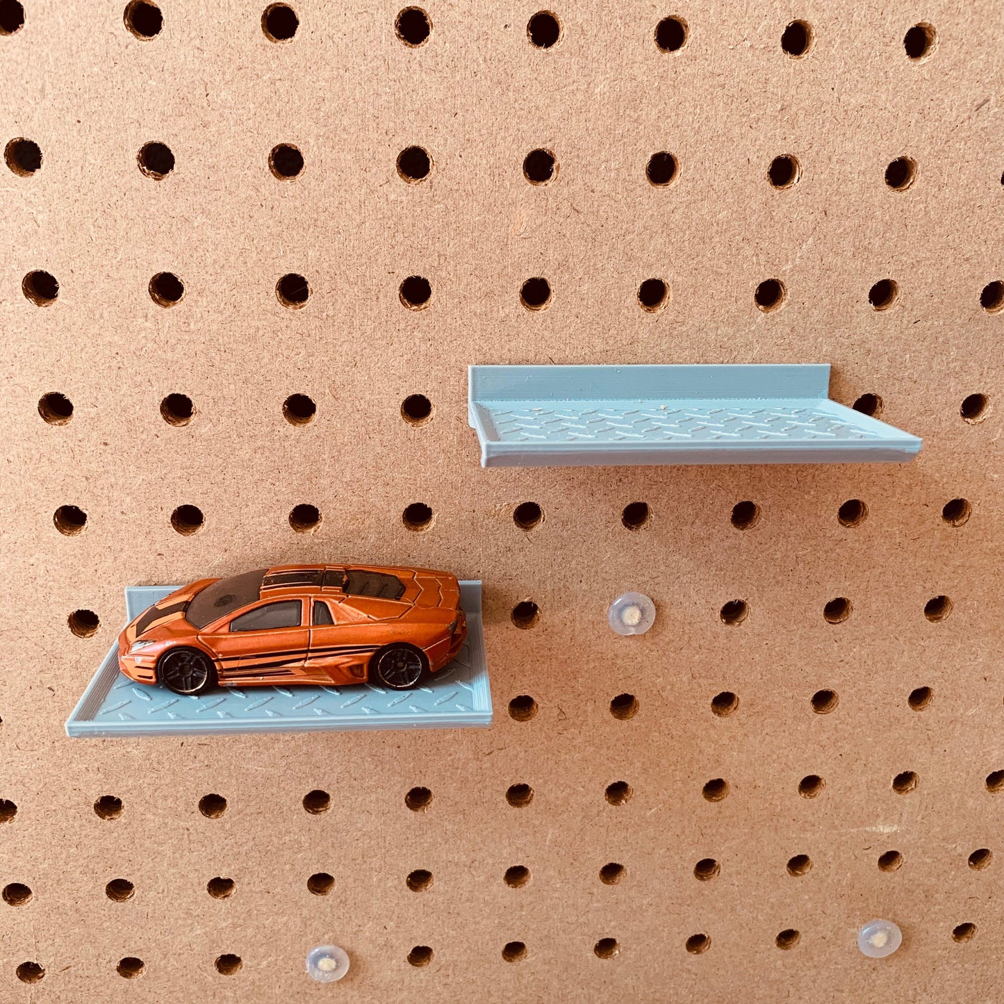Display Hotwheels Matchbox Model Car on PegBoard